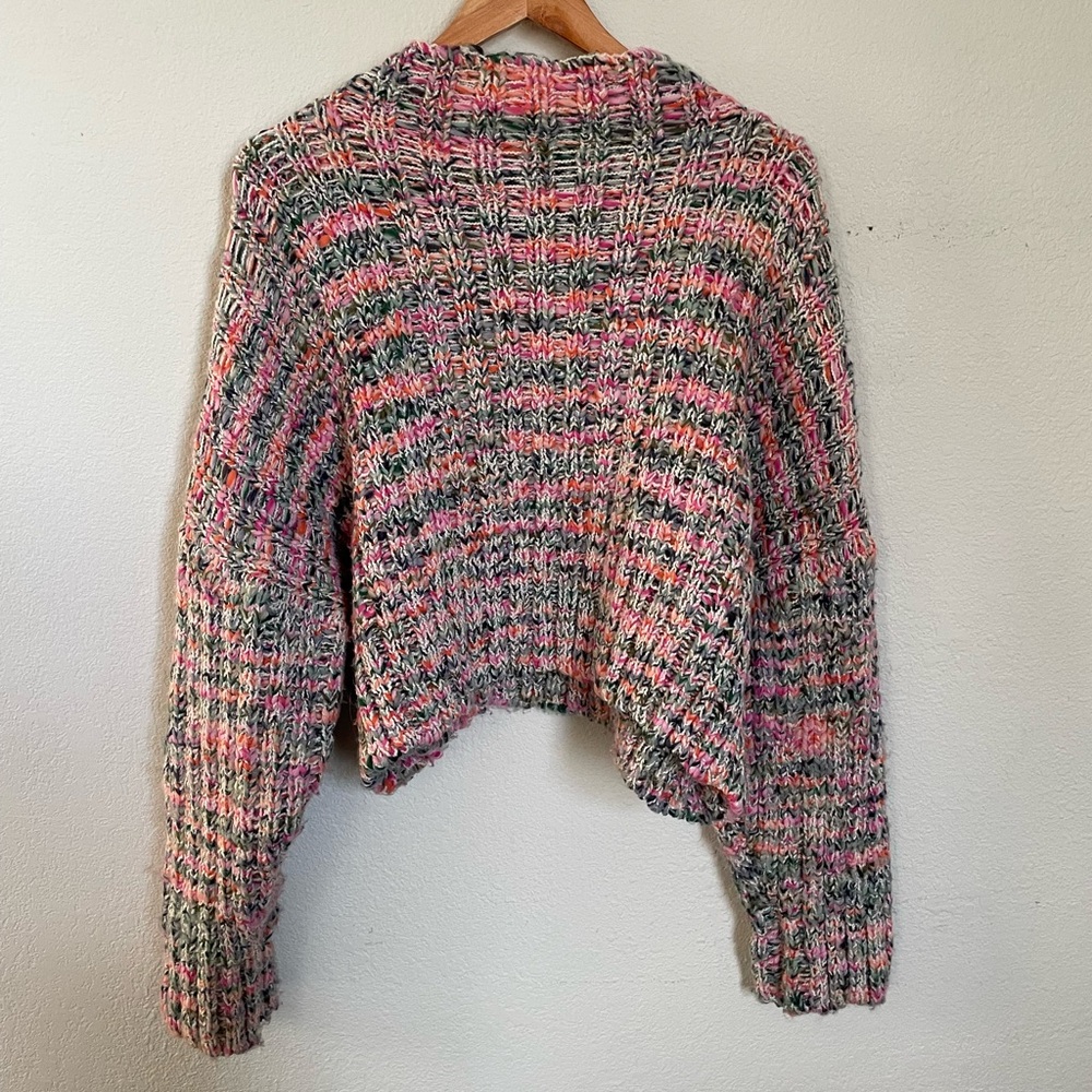 SPACE DYE CHUNKY KNIT SWEATER